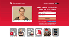 Desktop Screenshot of germanpod101.com